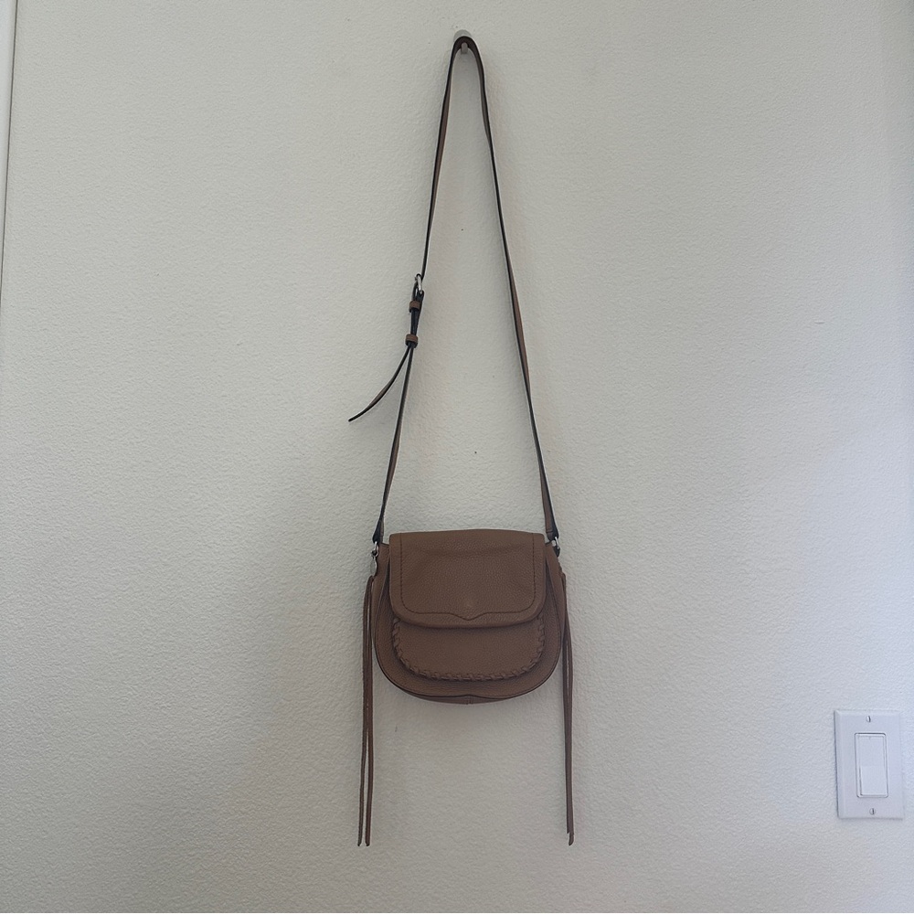 Rebecca Minkoff Saddle Crossbody Bag in Brown Leather